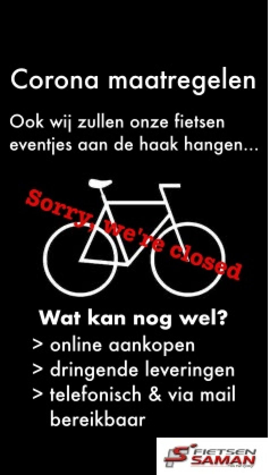 Gesloten wegens Coronavirus