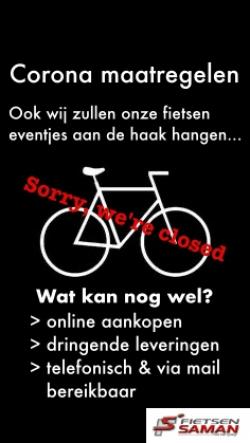 GESLOTEN WEGENS CORONAVIRUS